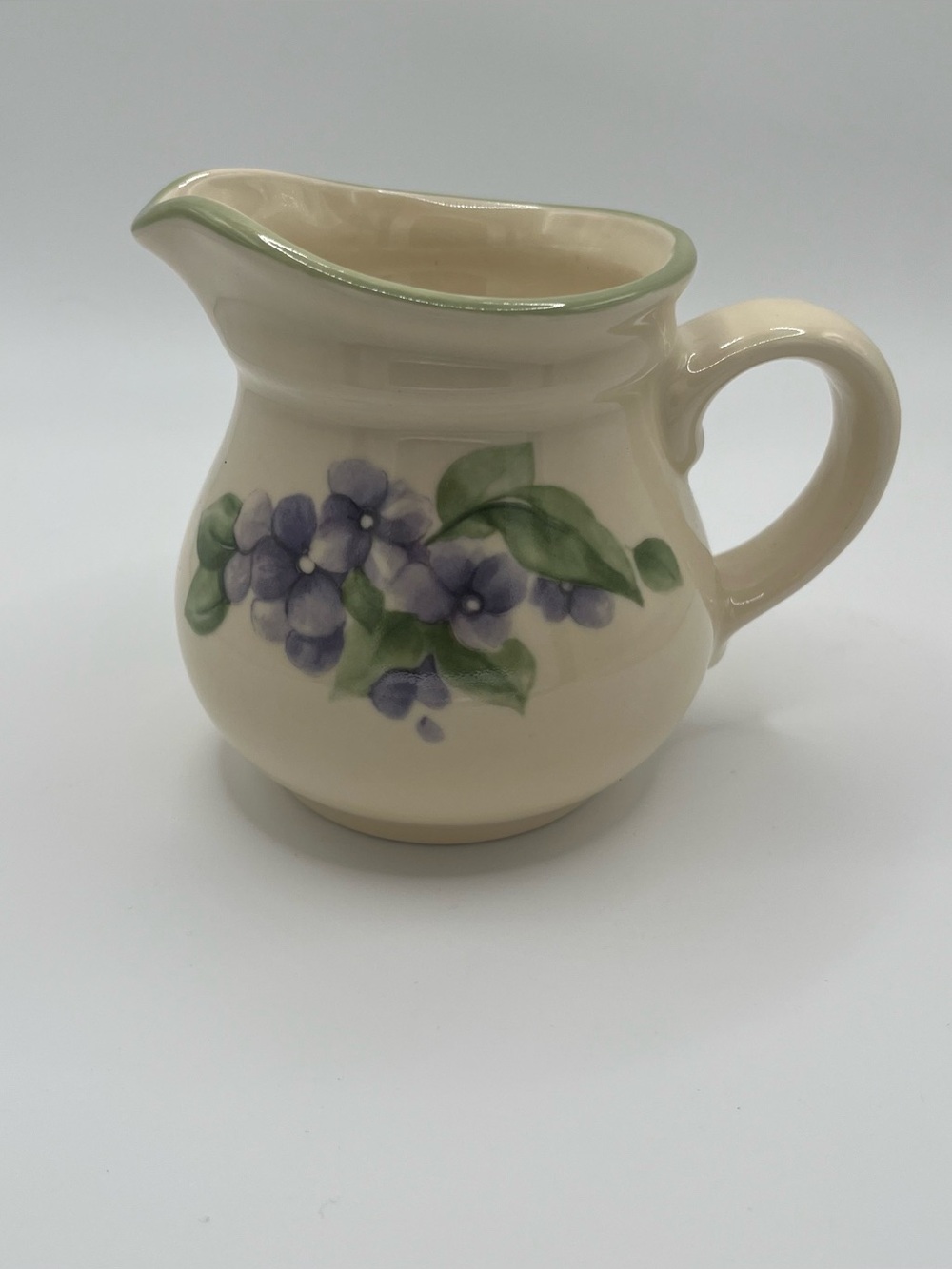 Vintage Pfaltzgraff Garden Party Stoneware Creamer Mini Pitcher 5x4x2.5”